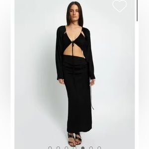 Christopher Esber Dresses Ruched Tie Floating Sleeve Dress